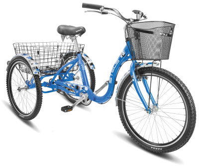 Велосипед Stels Energy IV 24 грузовой (LU087253 15.5" Синий)