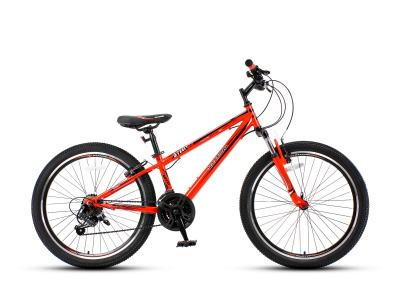 Велосипед Maxxpro Steely 24 (2020) (M2401-1 13" Красно-черный)