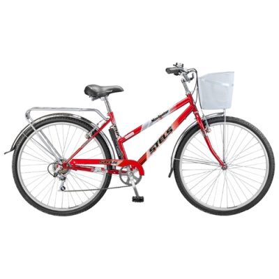 Велосипед Stels Navigator 395 + корзина 28" ( 20" Красный)