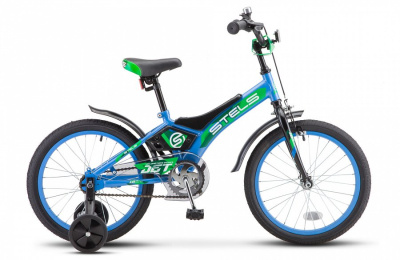 Велосипед Stels Jet 18"  (LU087404 115-128 см (6-8 лет) Сине-зеленый)