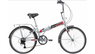 Велосипед NOVATRACK 24" TG складной ( Универсальный Серый)