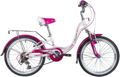 Велосипед Novatrack Angel 20" (20AH6V.ANGEL.WT9 122-134 см (7-11 лет) Белый)
