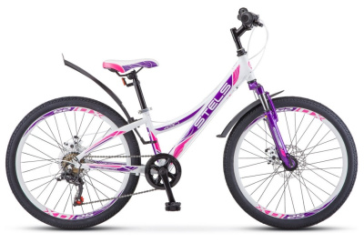Велосипед Stels Navigator 430 md (LU088505 11.5" Бело-пурпурный)