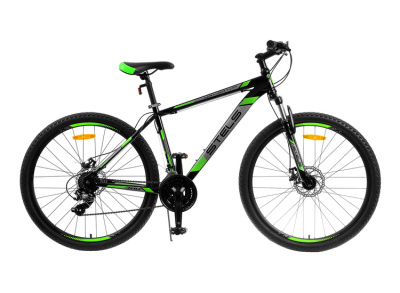 Велосипед Stels Navigator 700 D 27.5" ( 21" Черно-зеленый)