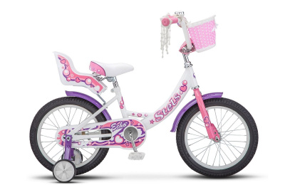 Велосипед Stels ECHO 16" (LU085304 105-110 см (4-5 лет) Бело-розовый)