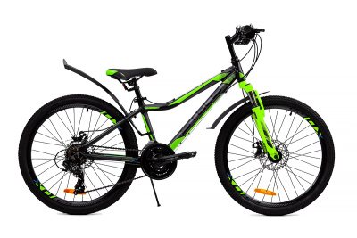 Велосипед Stels Navigator 450 MD 24" ( 13" Черно-зеленый)