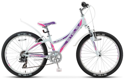 Велосипед Stels Navigator 430 V 24 (LU085331 11.5" Бело-пурпурный)