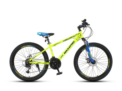 Велосипед Maxxpro Hellcat 24 pro (2020) (M2406-1 13" Желто-синий)
