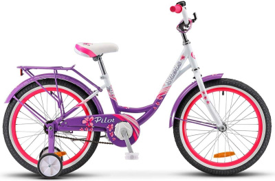 Велосипед Stels Pilot 210 20" ( LU095724 122-134 см (7-11 лет) пурпурно-белый)