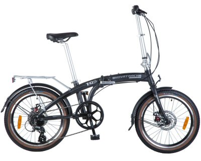 Велосипед NOVATRACK 20" складной диск ( Универсальный Черный)