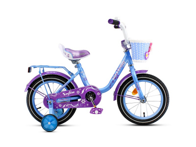 Велосипед Maxxpro Sofia M14 (2020) (SOFIA-M14-3 105-110 см (4-5 лет) Голубо-сиреневый)
