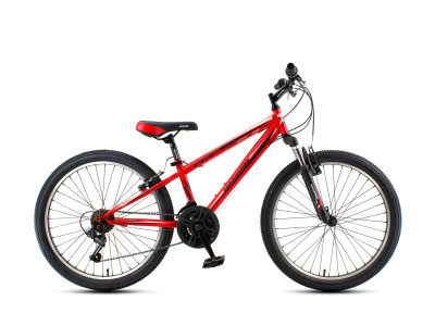 Велосипед Maxxpro Steely 24 (2019) ( 115-128 см (6-8 лет) Красно-черный)