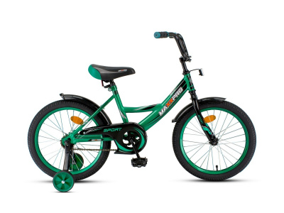 Велосипед Maxxpro Sport 18 (SPORT-18-1 115-128 см (6-8 лет) Зелено-черный)