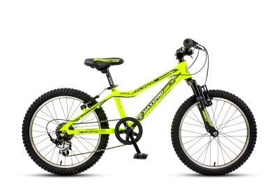 Велосипед Maxxpro Slim 20 (2019) (X2006-3 122-134 см (7-9 лет) Зелено-черный)